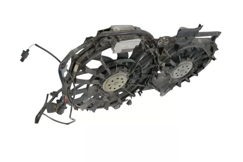 A4 8E B7 B6 Lüfterzarge Lüfter Kühlerlüfter Klima Doppellüfter + Steuergerät (177729)