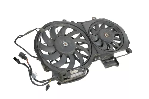 A4 8E B7 B6 Lüfterzarge Lüfter Kühlerlüfter Klima Doppellüfter + Steuergerät (177729)