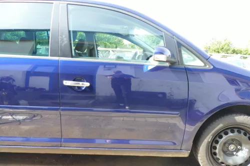 VW Touran 1T3 1T Tür vorne rechts Beifahrertür blau LB5N -ohne Anbauteile (177782)