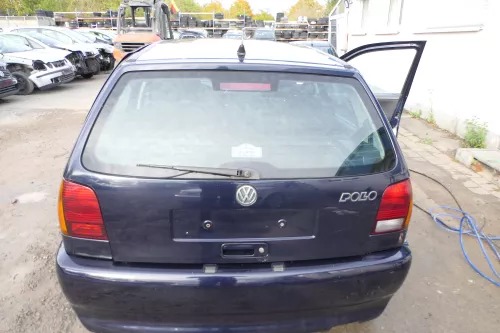 VW Polo 6N Heckklappe Klappe hinten Kofferraumklappe mit Scheibe blau LC5H (178009)