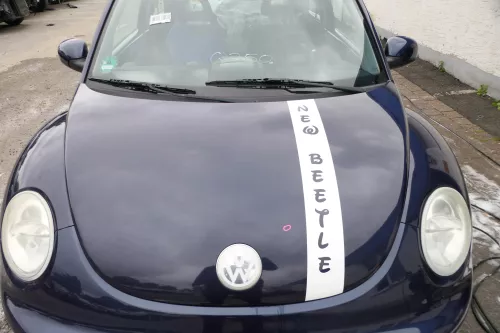VW New Beetle 9C Motorhaube Klappe vorne blau LG5T