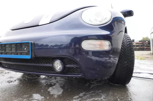 New Beetle 9C Stoßstange vorne Stoßfänger vorn blau LG5T mit Nebelscheinwerfer (178021)