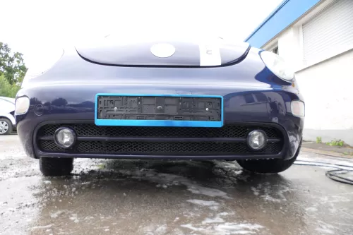 New Beetle 9C Stoßstange vorne Stoßfänger vorn blau LG5T mit Nebelscheinwerfer (178021)