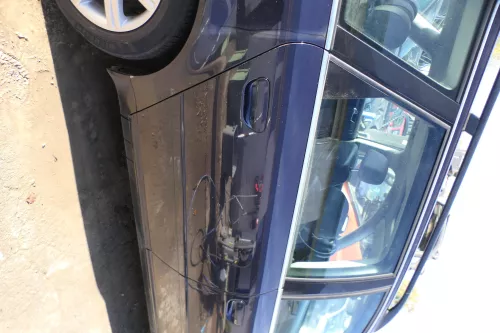 Audi A6 4B C5 Tür Türblatt hinten rechts blau LZ5L mit Rahmen (178113)