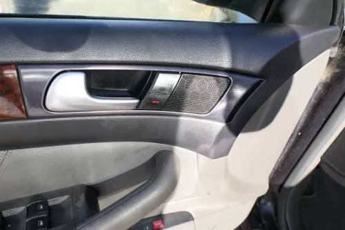 4x A6 4B Türverkleidung Verkleidung Tür vorne hint links rechts Leder grau swing (178118)