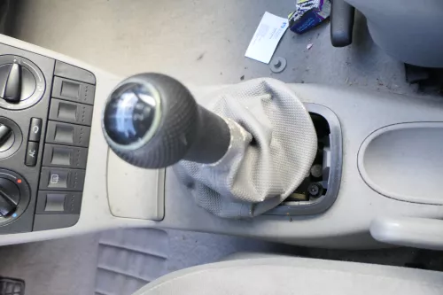 VW Lupo Polo 6N2 Schaltknauf Schaltsack Schaltung Schaltknüppel grau (178384)