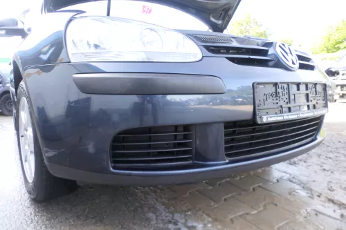 VW Golf 5 1K V Stoßstange vorne Frontoßstange Stoßfänger blau grau LC5F (178484)