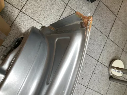 A4 B5 Tür nur Türblatt vorne links Fahrertür silbrer LY7M Kombi od Limo - Rost (178545)