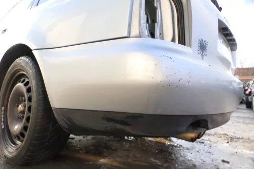 Audi A4 B5 Kombi Variant Stoßstange hinten Heckstoßstange silber LY7M (178548)