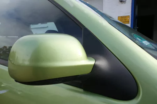 VW Polo 6N2 elektrischer Spiegel Außenspiegel rechts außen grün LC6M