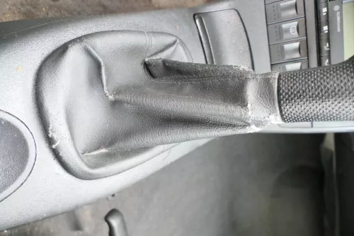 VW Lupo Polo 6N2 Schaltknauf Schaltsack Schaltung Schaltknüppel schwarz Leder