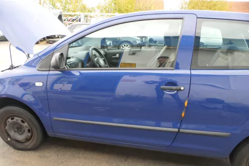 VW Fox 5Z Tür vorne links Fahrertür blau LL5M (178785)