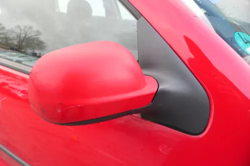 Golf 4 Bora elektrischer Spiegel vorne rechts Außenspiegel rot LY3D Glas (178894)