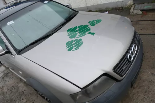 A6 4B Motorhaube Klappe vorn (bis ca. Ende 2001) mit Grill Allroad 4Z grau (179217)