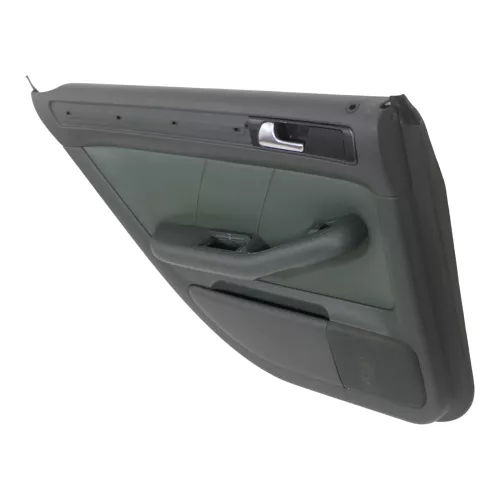 1x Audi A6 4B Türverkleidung Verkleidung Tür hinten links Leder grün farngrün (179249)