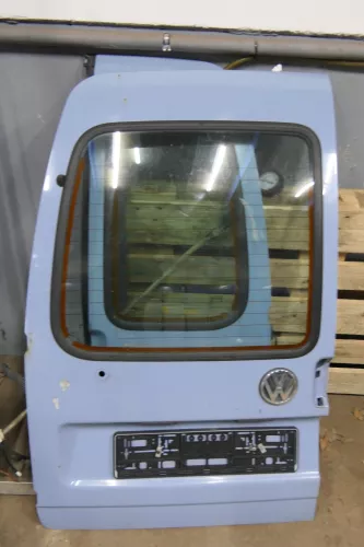 VW Caddy 9K Seat Inca Tür hinten links Heckklappe Hecktür blau + Scheibe (179277)