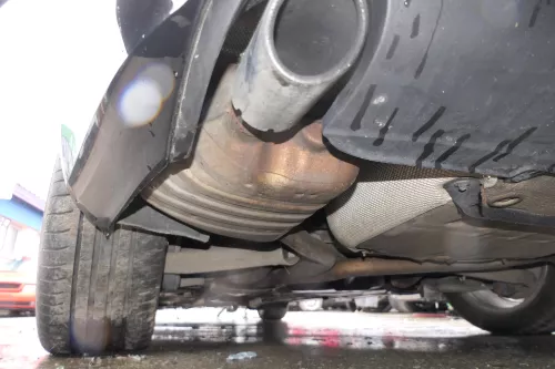 1x Audi A4 8K Auspuff Endschalldämpfer links hinten Benziner (179361)