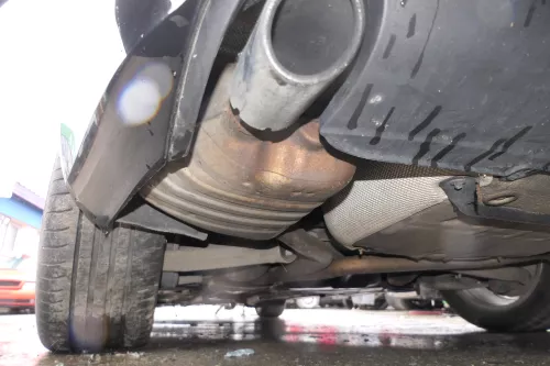 1x Audi A4 8K Auspuff Endschalldämpfer links hinten Benziner  (179361)