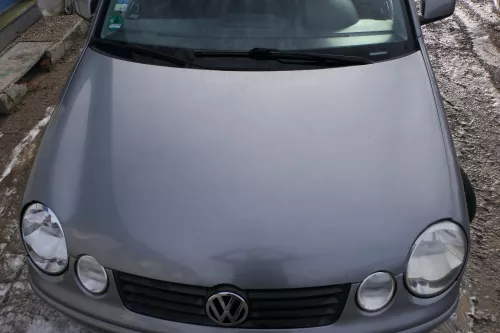VW Polo 9N Motorhaube Klappe vorne silber grau LD7W bisca.Bj.2004 (179412)