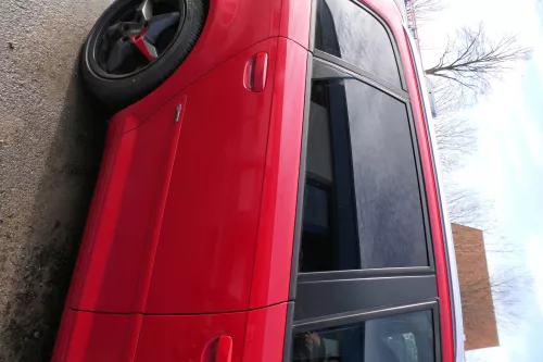 Audi A3 8P 4/5-Türer Tür hinten rechts Rahmen Türblatt rot LY3J (179478)