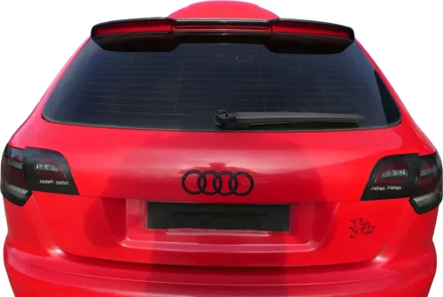 Audi A3 8P Stoßstange Stoßfänger hinten 4/5-Türer rot LY3J - Doppelrohr Sportbac (179494)
