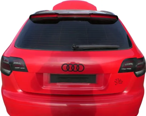 Audi A3 8P Stoßstange Stoßfänger hinten 4/5-Türer rot LY3J - Doppelrohr Sportbac (179494)