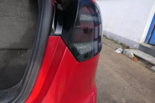 Audi A3 8P Stoßstange Stoßfänger hinten 4/5-Türer rot LY3J - Doppelrohr Sportbac (179494)