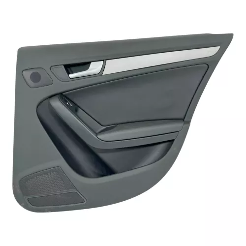 1x A4 8K B8 Türverkleidung Verkleidung Tür hinten rechts schwarz schwarz K-Leder (179601)