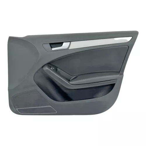 1x A4 8K B8 Türverkleidung Verkleidung Tür vorne rechts schwarz schwarz K- Leder (179602)