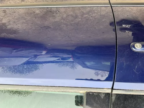 VW Polo 9N 9N3 Tür hinten links 4/5-Türer blau LB5N - ohne Anbauteile (180033)