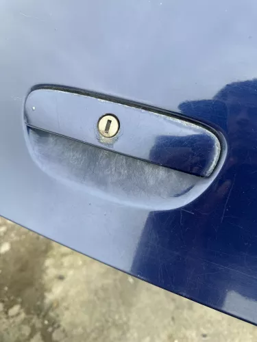 VW Polo 9N3 9N Heckklappe Kofferraumklappe Klappe blau LB5N ohne Anbauteile (180039)