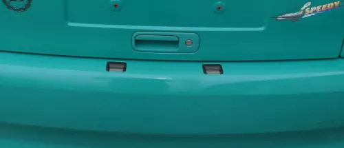 VW Polo 6N Stoßstange hinten breite Styling XXL Heckstoßstange grün LD6D (180049)