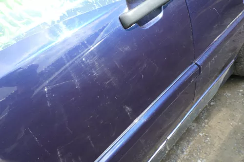 VW Golf 3 4 1E Cabrio Tür vorne rechts Beifahrertür blau LC5U - ohne Anbauteile (180216)