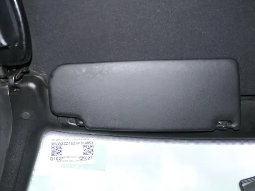 2x VW Golf 3 Cabrio 4 Sonnenblenden Sonnenblende rechts+links vorne schwarz (180248)