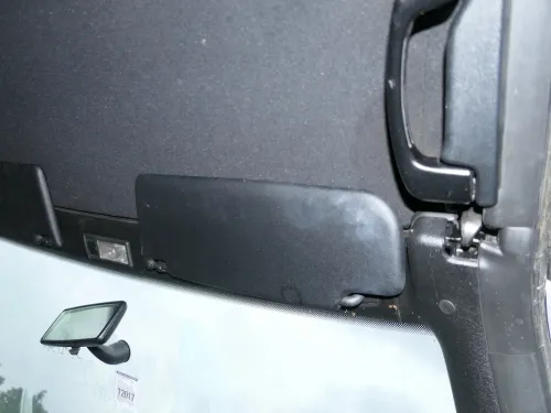 2x VW Golf 3 Cabrio 4 Sonnenblenden Sonnenblende rechts+links vorne schwarz (180248)
