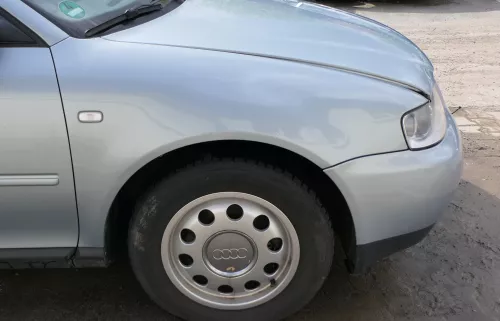 Audi A3 8L Kotflügel vorne rechts blau LY7R türkis (ab ca. 1999) Facelfit  (180332)