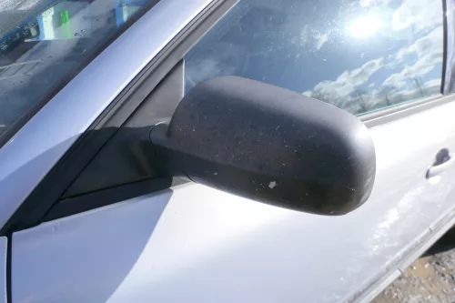 VW Passat 3B 3BG elektrischer Spiegel Außenspiegel links mit Glas schwarz matt.