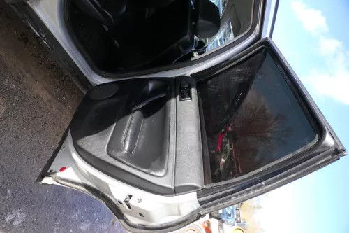4x Passat 3B Türverkleidung Verkleidung Tür vorne links rechts  - schwarz Leder (180368)
