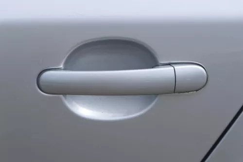 Skoda Fabia 5J Kombi Tür hinten links - silber LA7W - ohne Anbauteile (180757)