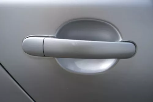 Skoda Fabia 5J Kombi Tür hinten rechts - silber LA7W - ohne Anbauteile (180758)