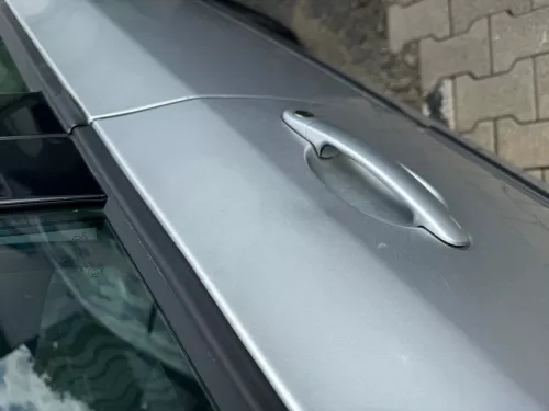 Fabia 5J Kombi + Limo Tür vorne links Fahrertür - silber LA7W -ohne Anbauteile (180760)