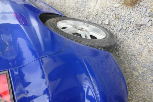 Seat Ibiza 6L Stoßstange Heckstoßstange hinten blau LS5G (180867)