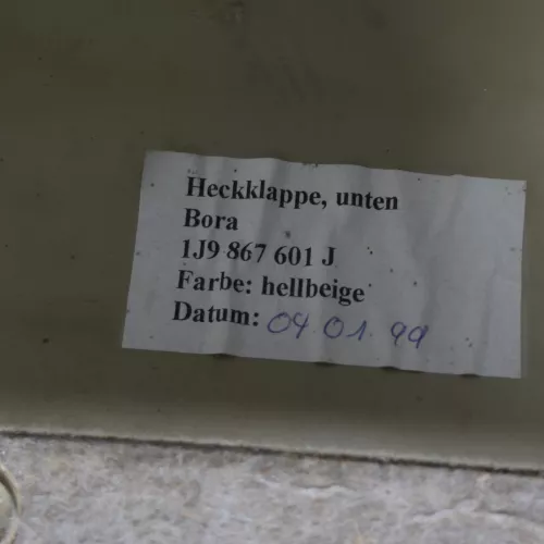 Golf 4 Kombi Abdeckung Verkleidung Kofferraum hinten Heckklappe Deckel Hellbeige (181054)