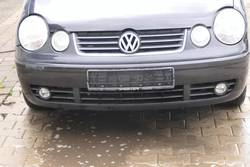 VW Polo 9N Stoßstange Frontstoßstange vorne schwarz LC9Z (181105)