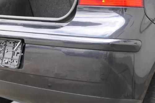 VW Polo 9N 9N3 Stoßstange Heckstoßstange hinten schwarz LC9Z (181126)