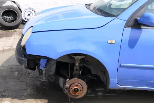 VW Lupo Kotflügel vorne links blau LR5A vorn (181167)