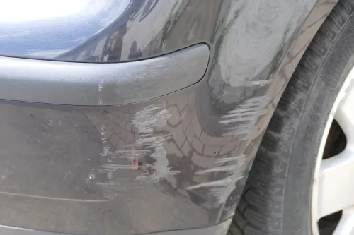 VW Polo 9N 9N3 Stoßstange Heckstoßstange hinten schwarz L041 (181214)