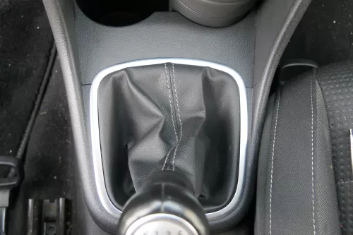 Polo 6R 6C Schaltknauf Schaltsack Schaltknüppel schwarz 5-Gang Leder  TOUR (181263)