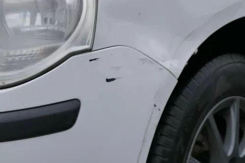 VW Polo 9N3 Stoßstange vorne Frontstoßstange Stoßfänger weiß LB9A (181297)