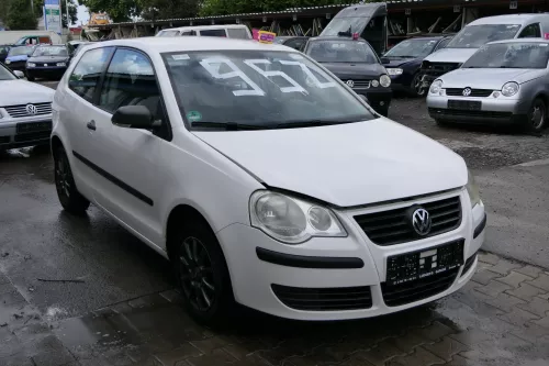 VW Polo 9N3 Stoßstange vorne Frontstoßstange Stoßfänger weiß LB9A (181297)